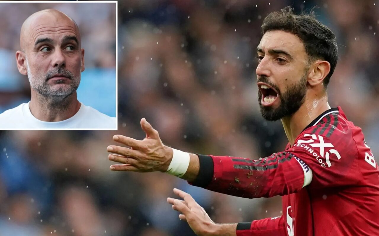 Pep Guardiola used Bruno Fernandes as example of what not to do during intense video session
