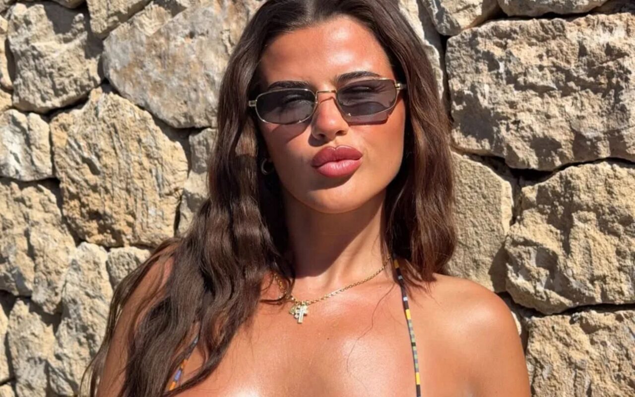 Love Island’s Matilda Draper’s bikini straps are holding on for dear life as she poses on holiday after split
