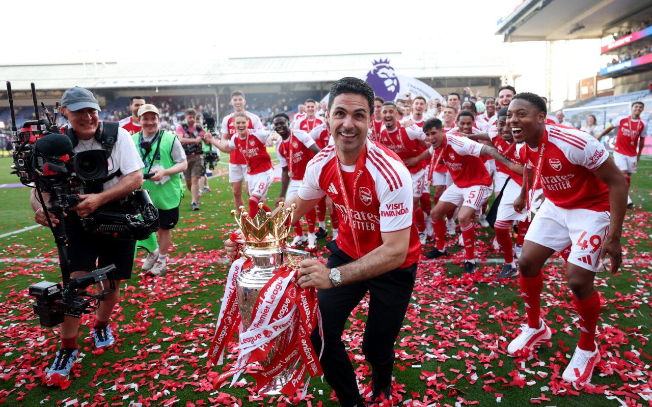 Mikel Arteta reveals what he said to Arsenal stars after winning first Premier League title in 22 years