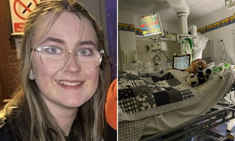 My teenage daughter, 14, was left paralysed after having the FLU – and was left in coma after suffering a STROKE