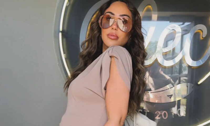 Pregnant Sophie Kasaei films final days on Towie as she counts down to birth of first baby ‘in a few weeks’