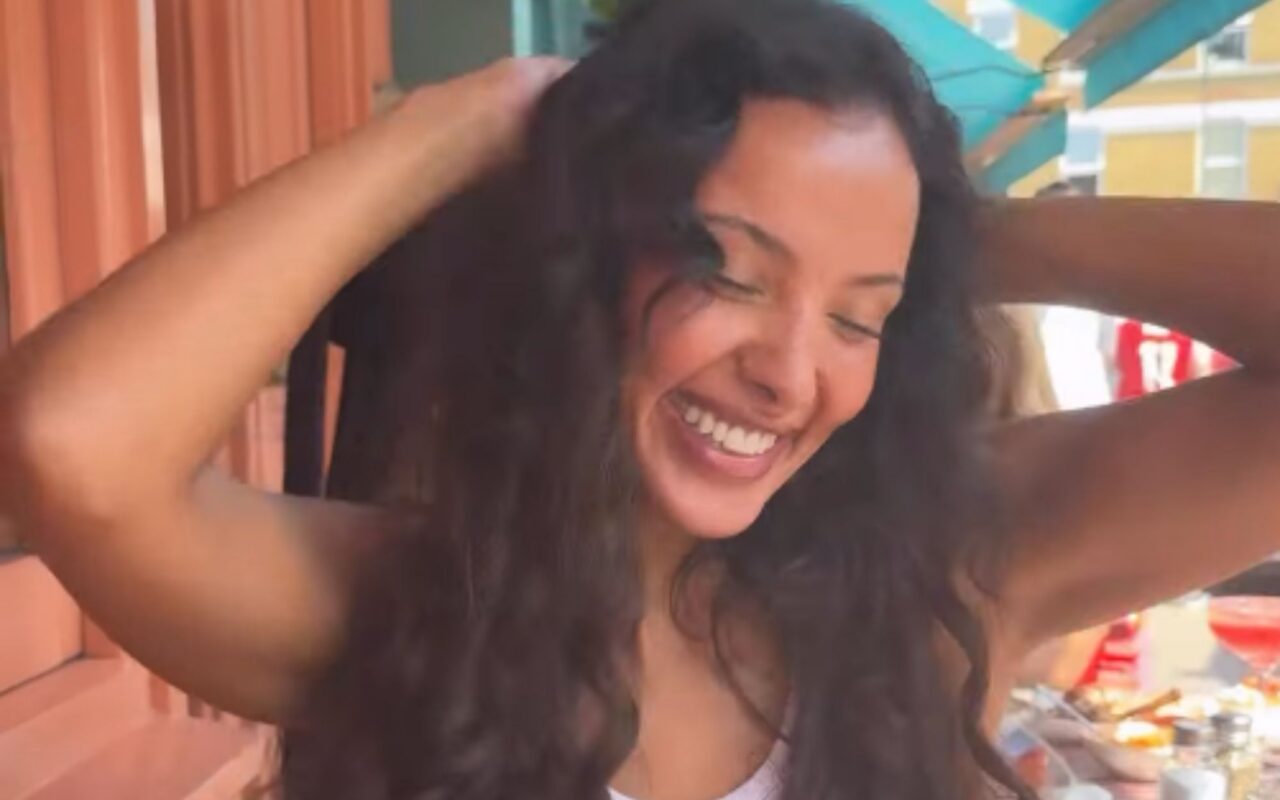 Maya Jama brushes off Ruben Dias split as she’s seen laughing and dancing on day out with pals