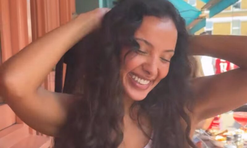 Maya Jama brushes off Ruben Dias split as she’s seen laughing and dancing on day out with pals