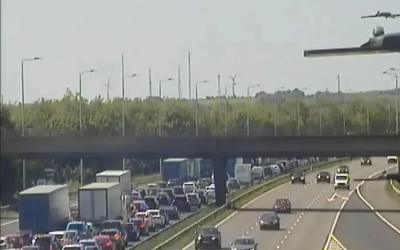 M50 closed & M62 grinds to a halt after crashes as drivers left stranded in 90-minute delays & miles of traffic