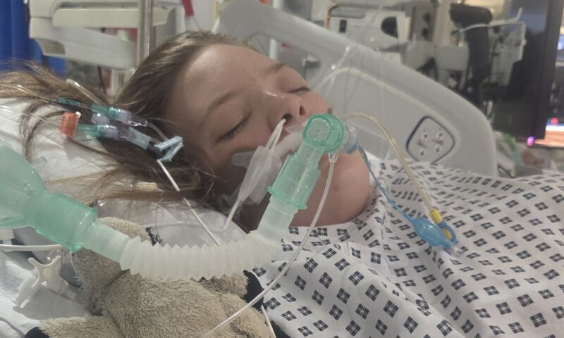 Our bright little girl was struck by stomach flu – a month later she woke up screaming now she’s on life support