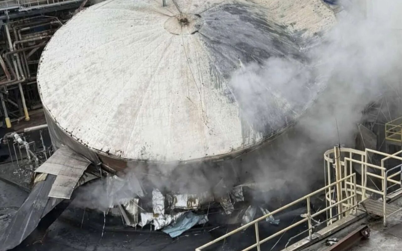 Multiple dead after chemical tank explodes at paper mill as nine workers and firefighter taken to hospital