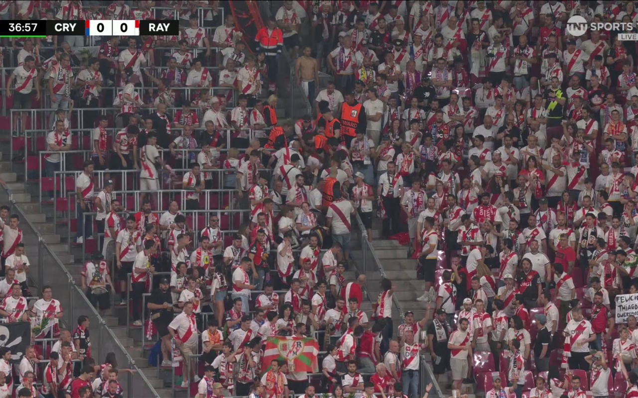 Crystal Palace’s Europa Conference League final suspended due to medical emergency in stands as goalkeeper stops play