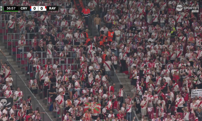 Crystal Palace’s Europa Conference League final suspended due to medical emergency in stands as goalkeeper stops play