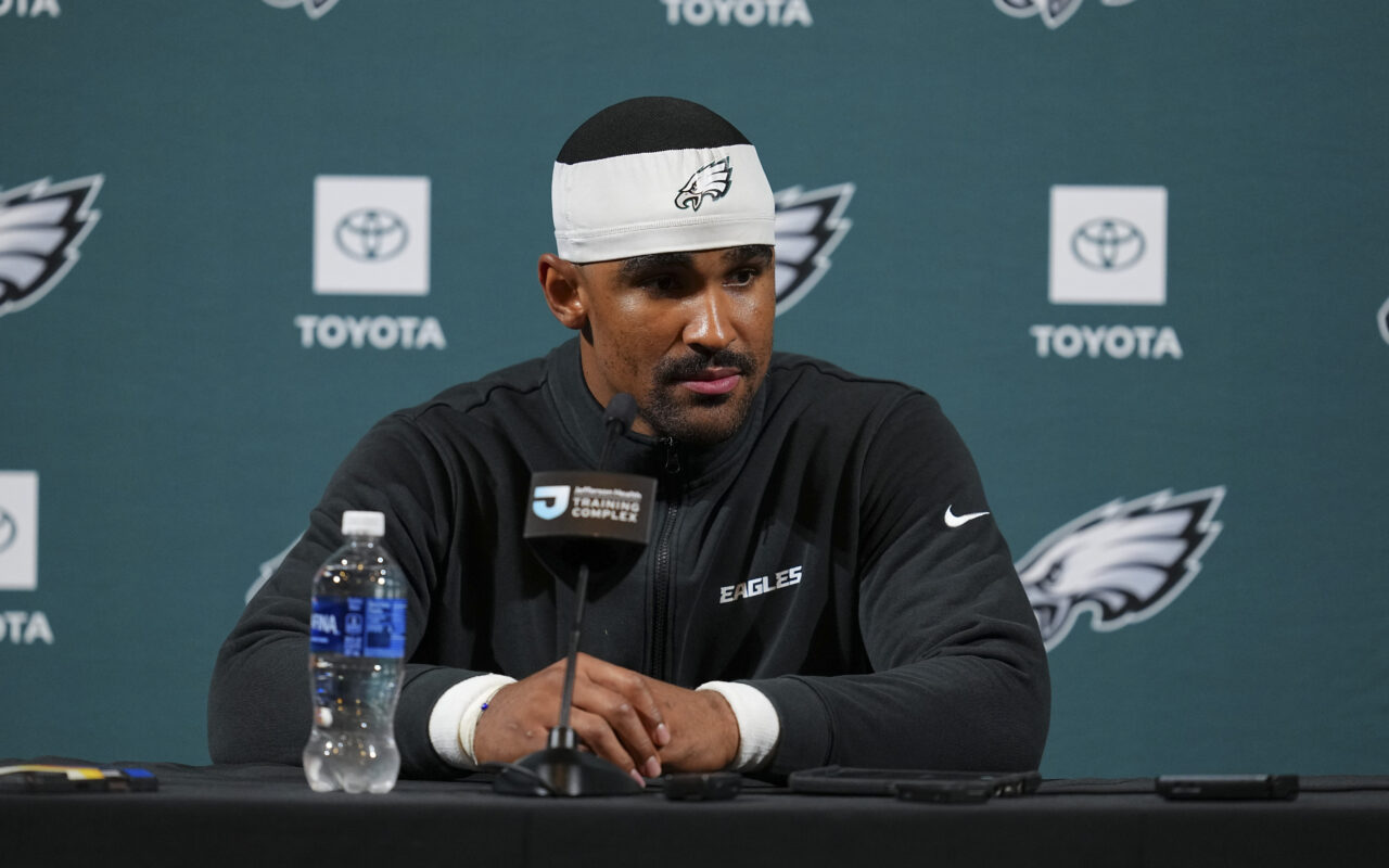 Jalen Hurts claims relationship with A.J. Brown is ‘really good’ as wedding and trade drama swirls