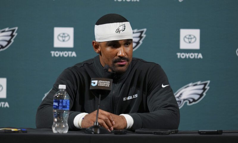Jalen Hurts claims relationship with A.J. Brown is ‘really good’ as wedding and trade drama swirls