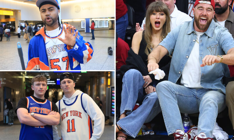 Knicks fans ticked at Taylor Swift, Travis Kelce rooting against team ahead of NYC nuptials: ‘Won’t go to their wedding’