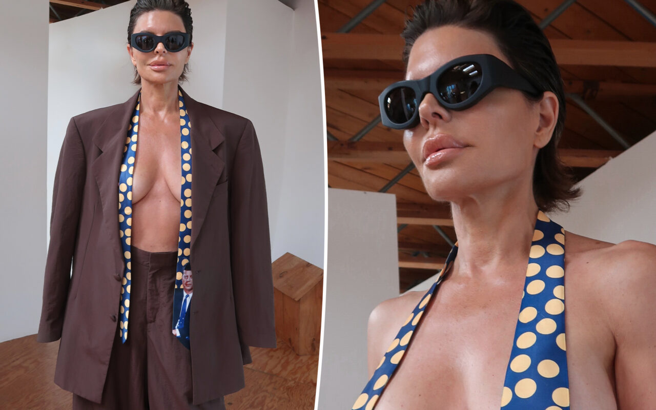 Leave it to Lisa Rinna to wear a necktie as a top
