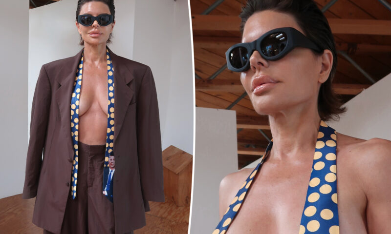 Leave it to Lisa Rinna to wear a necktie as a top