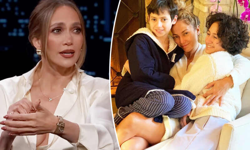 Jennifer Lopez tears up over twins graduating high school, moving out in emotional interview