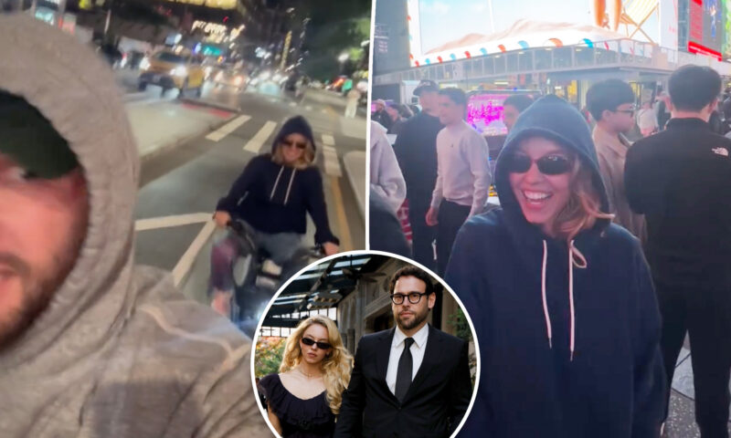 Scooter Braun takes girlfriend Sydney Sweeney to Times Square for first time ever in undercover date night