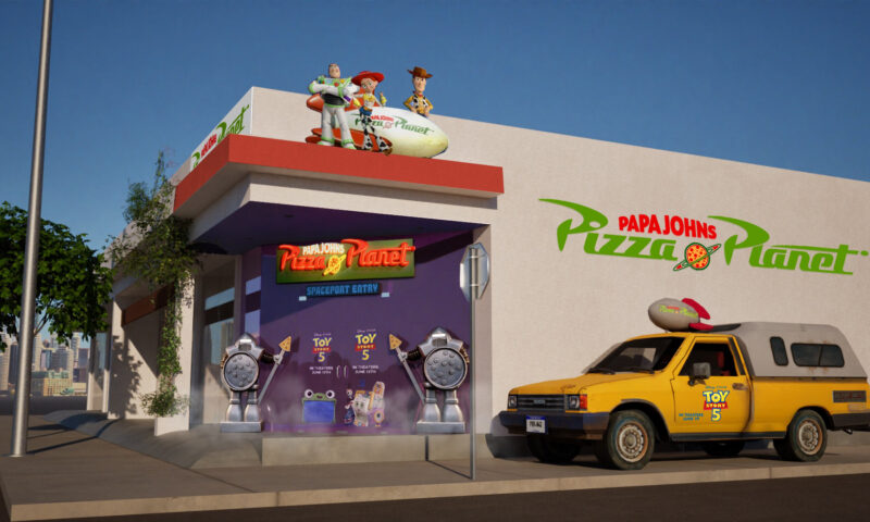 Papa Johns to open Pizza Planet pop-ups in LA for ‘Toy Story 5’