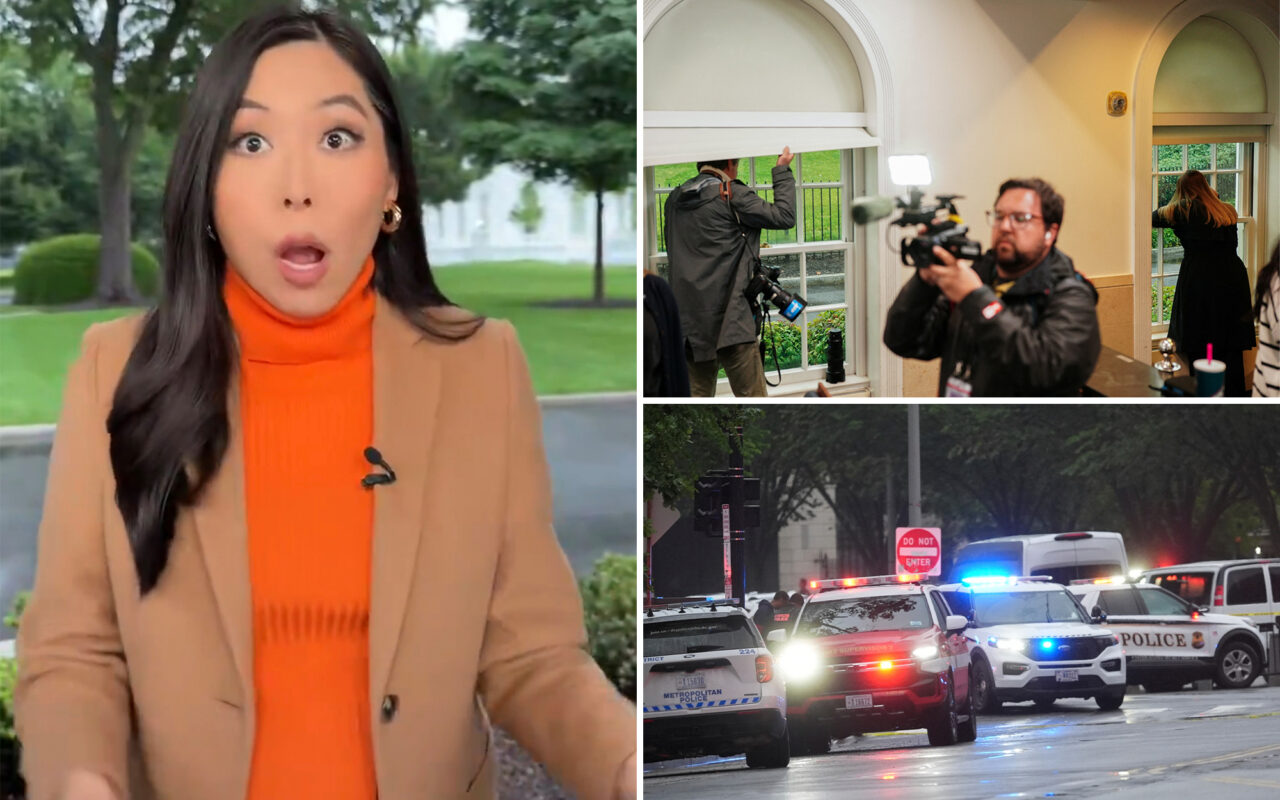 Terrifying moment gunshots rang out outside White House captured on camera