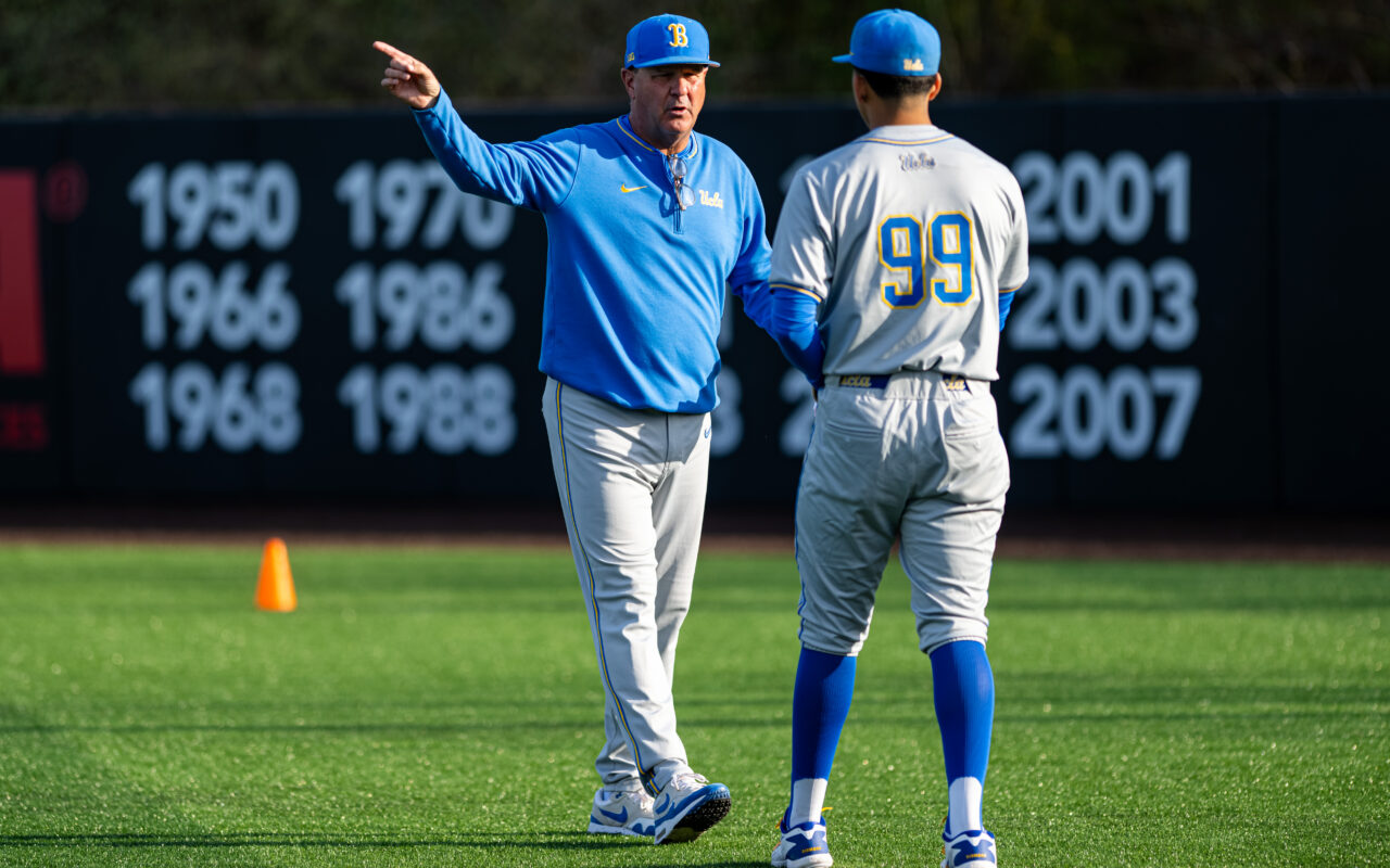 Why Jerry the Dinosaur is hot new UCLA baseball superstition: ‘He just keeps me calm’
