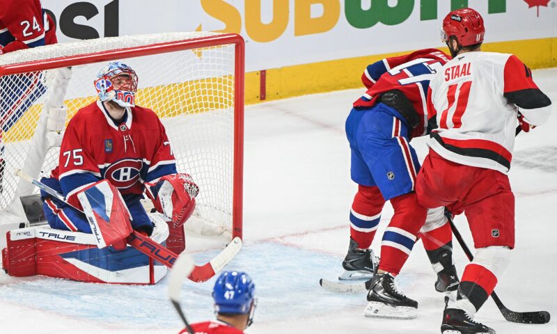 Hurricanes blank Canadiens to move game away from Stanley Cup Final