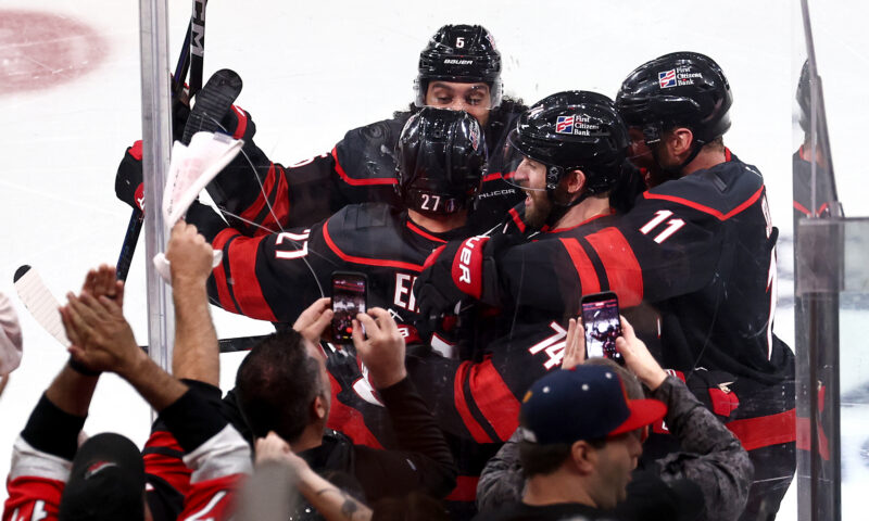 Nikolaj Ehlers plays hero as Hurricanes beat Canadiens in OT to even Eastern Conference finals