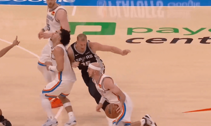 Jared McCain says Spurs veteran threatened ‘another one’ after hard foul — as suspicious video emerges