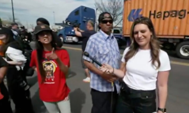 Fox News reporter’s searing response to foul-mouthed anti-ICE protester who interrupts live shot