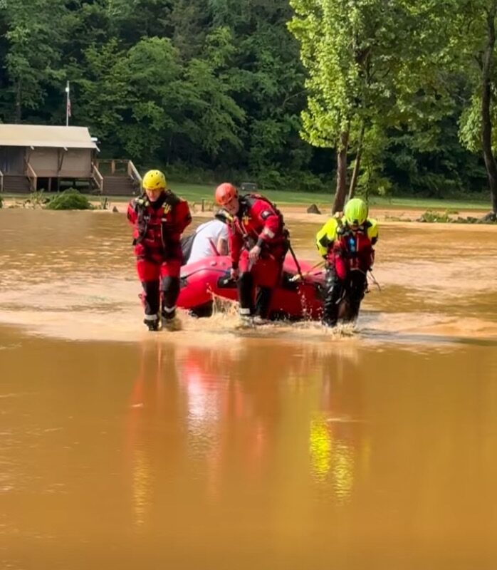 Woman dead after being swept away by swift water during flash flooding in Tennessee