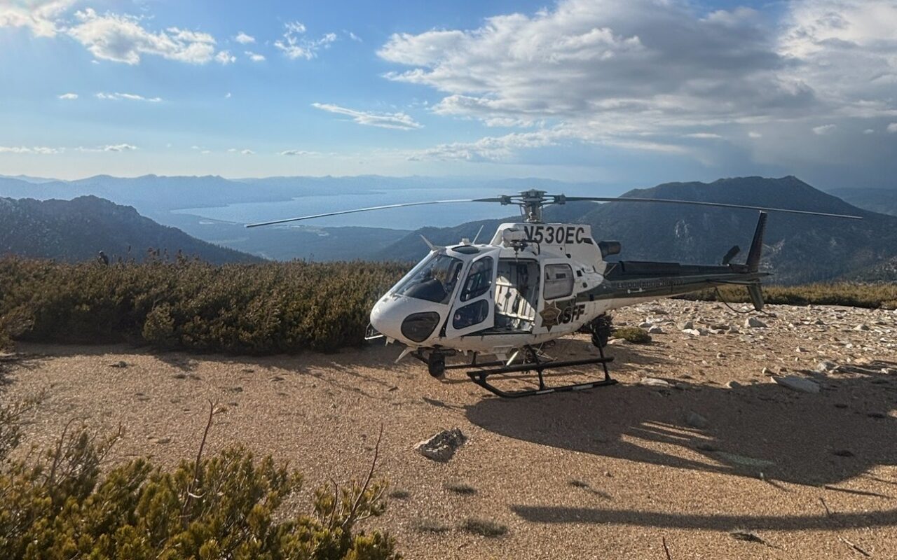 Father and toddler son airlifted from snowy California trail as authorities sound alarm over forecast