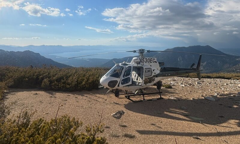 Father and toddler son airlifted from snowy California trail as authorities sound alarm over forecast