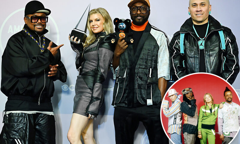 Fergie has emotional reunion with Black Eyed Peas ‘brothers’ at 2026 AMAs
