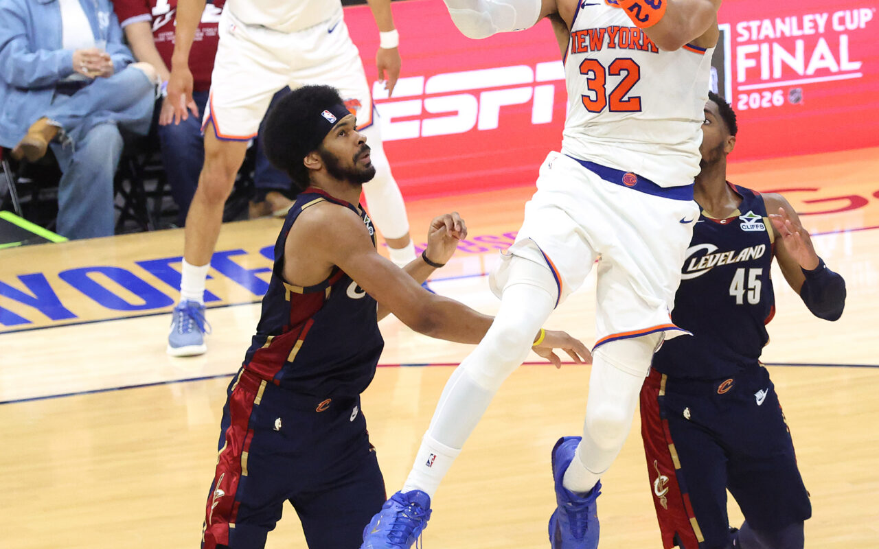 Knicks’ Karl-Anthony Towns breaks his conference finals curse in style