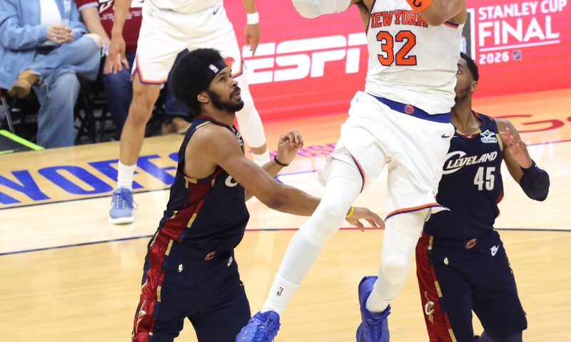 Knicks’ Karl-Anthony Towns breaks his conference finals curse in style