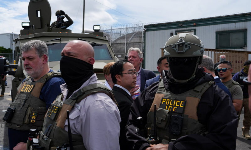 NJ Gov. Mikie Sherrill slammed for Memorial Day ‘stunt’ at Newark ICE facility as tense protests rage