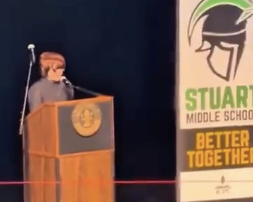 Gay middle-schooler blasts ‘f–king ridiculous’ school in viral graduation speech