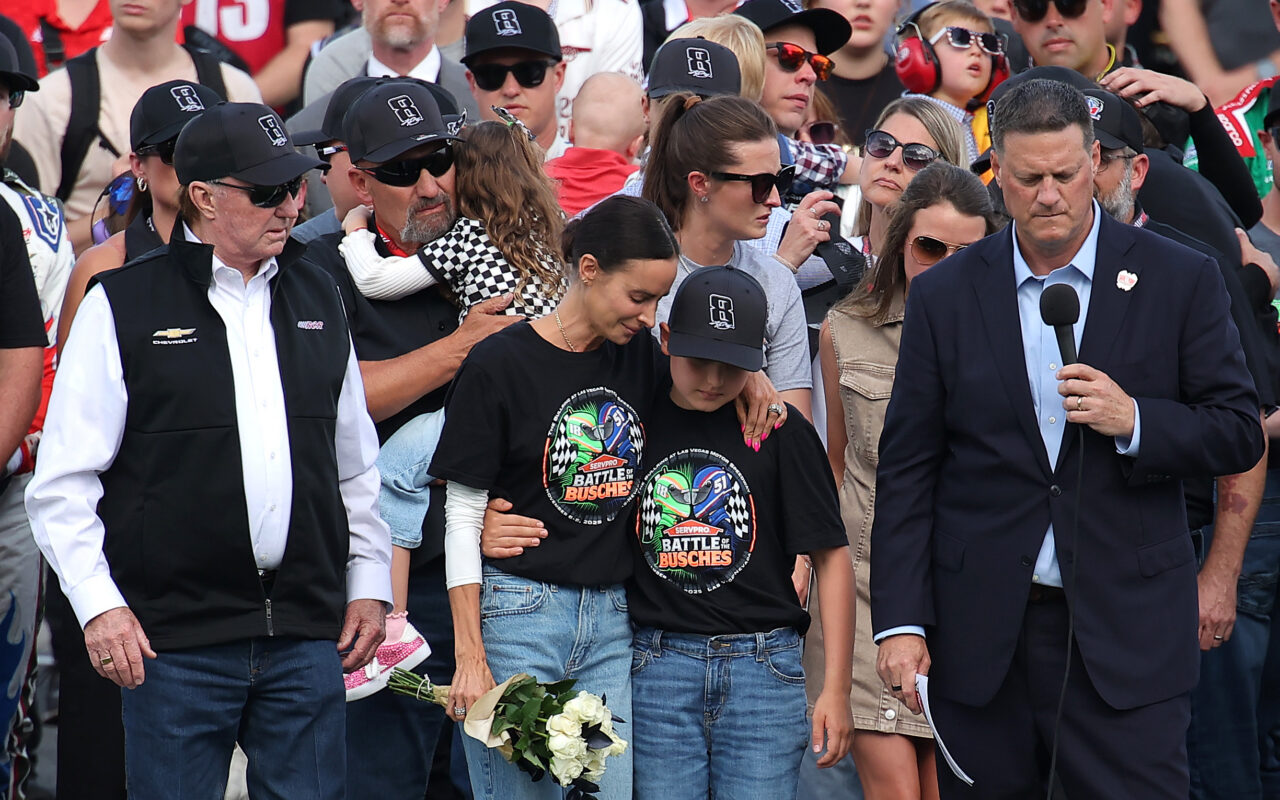 Kyle Busch’s wife, kids make first public appearance since racer’s death for emotional moment of silence at Coca-Cola 600
