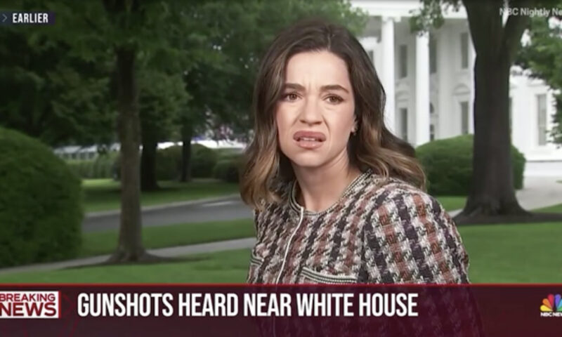 Clueless NBC reporter dragged for lackluster on-camera reaction to shots fired at White House
