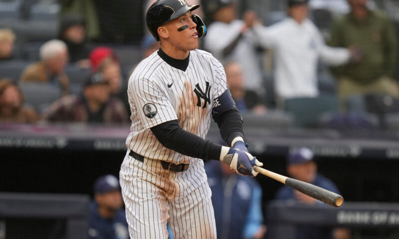 Aaron Judge breaks out of funk with walk-off homer to give Yankees much-needed win over Rays