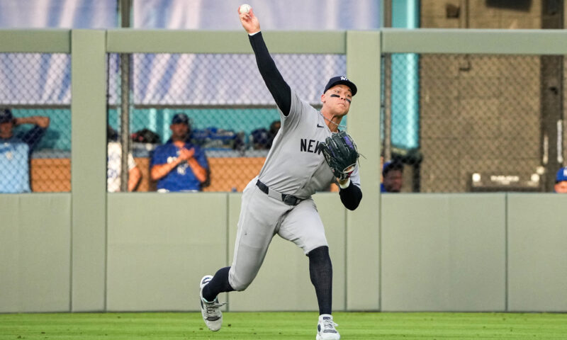 Aaron Judge throws out runner at plate in tone-setting Yankees reminder