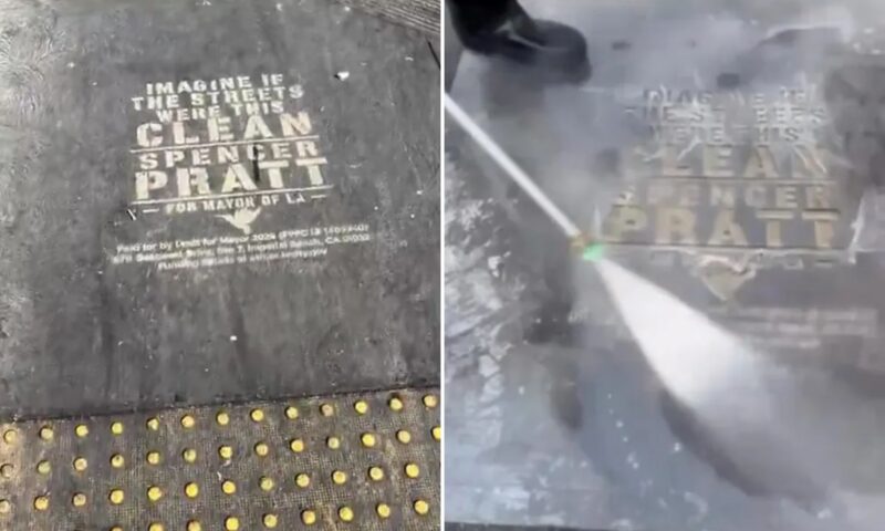 Spencer Pratt’s latest campaign ad puts LA’s filthy streets on blast: ‘Imagine if the streets were this clean’