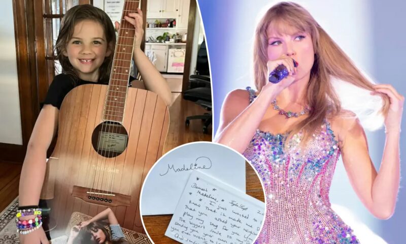Taylor Swift surprises 8-year-old fan after viral video with musician neighbor reaches superstar