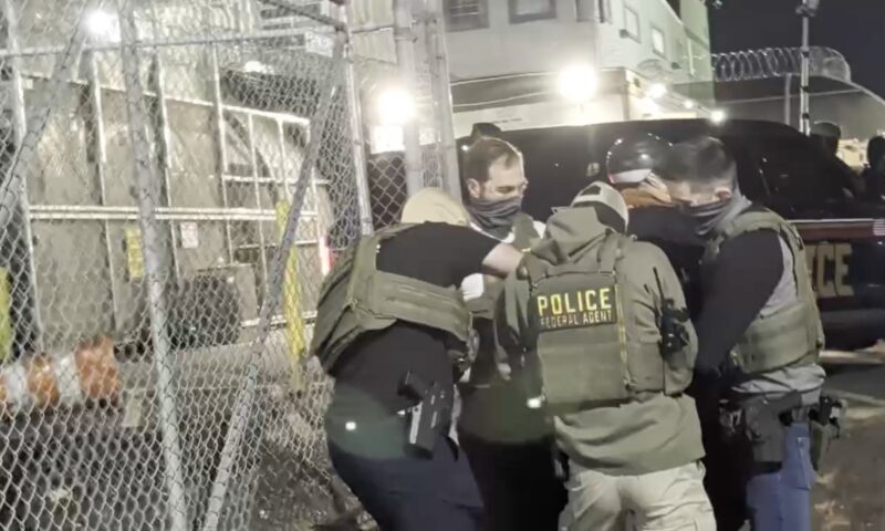 At least 3 anti-ICE agitators detained during another wild night outside Newark’s Delaney Hall