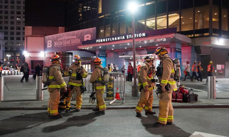 Amtrak train catches fire, 2 seriously injured as Penn Station service is disrupted