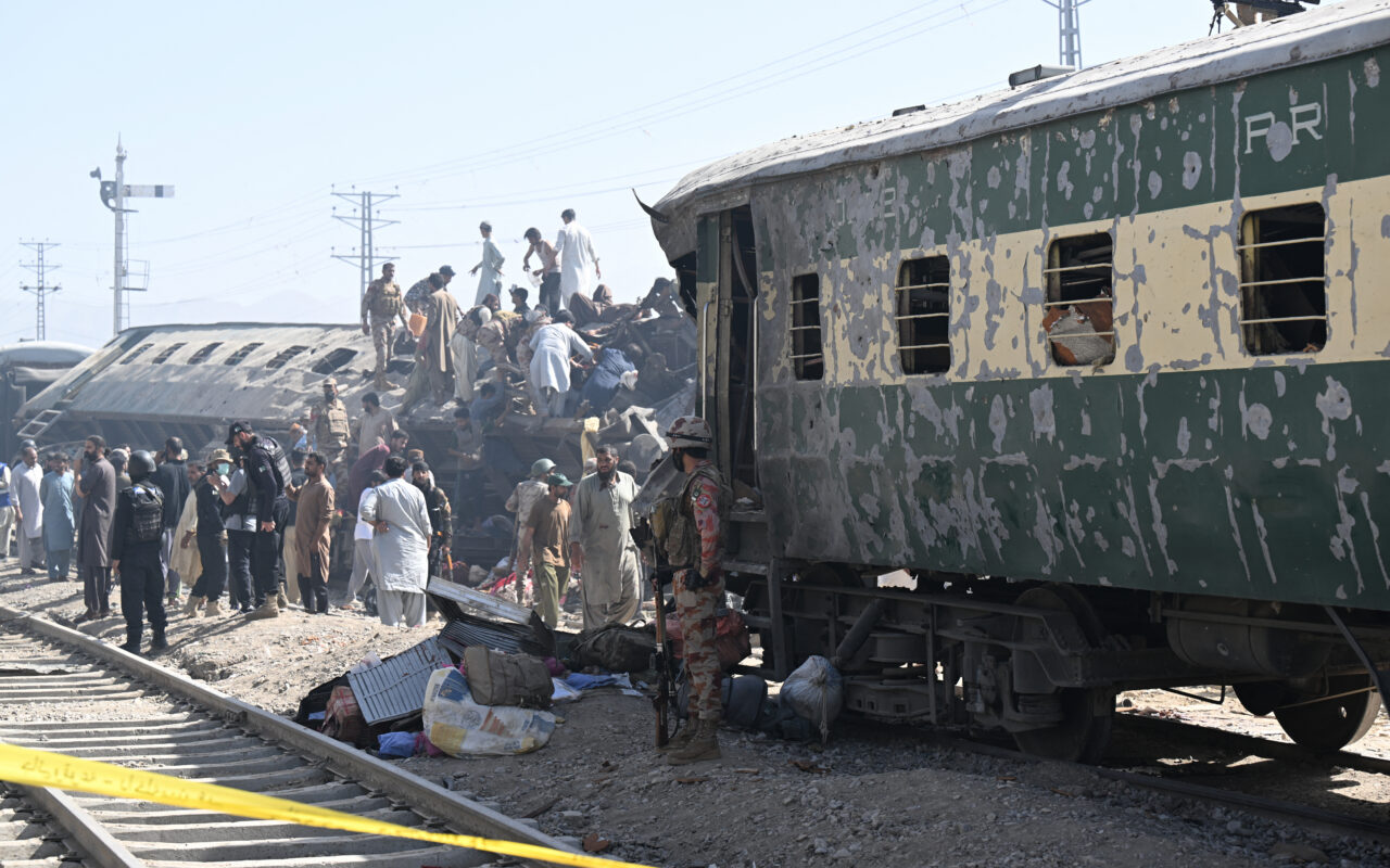 Deadly suicide blast rips through Pakistan train route, killing at least 23