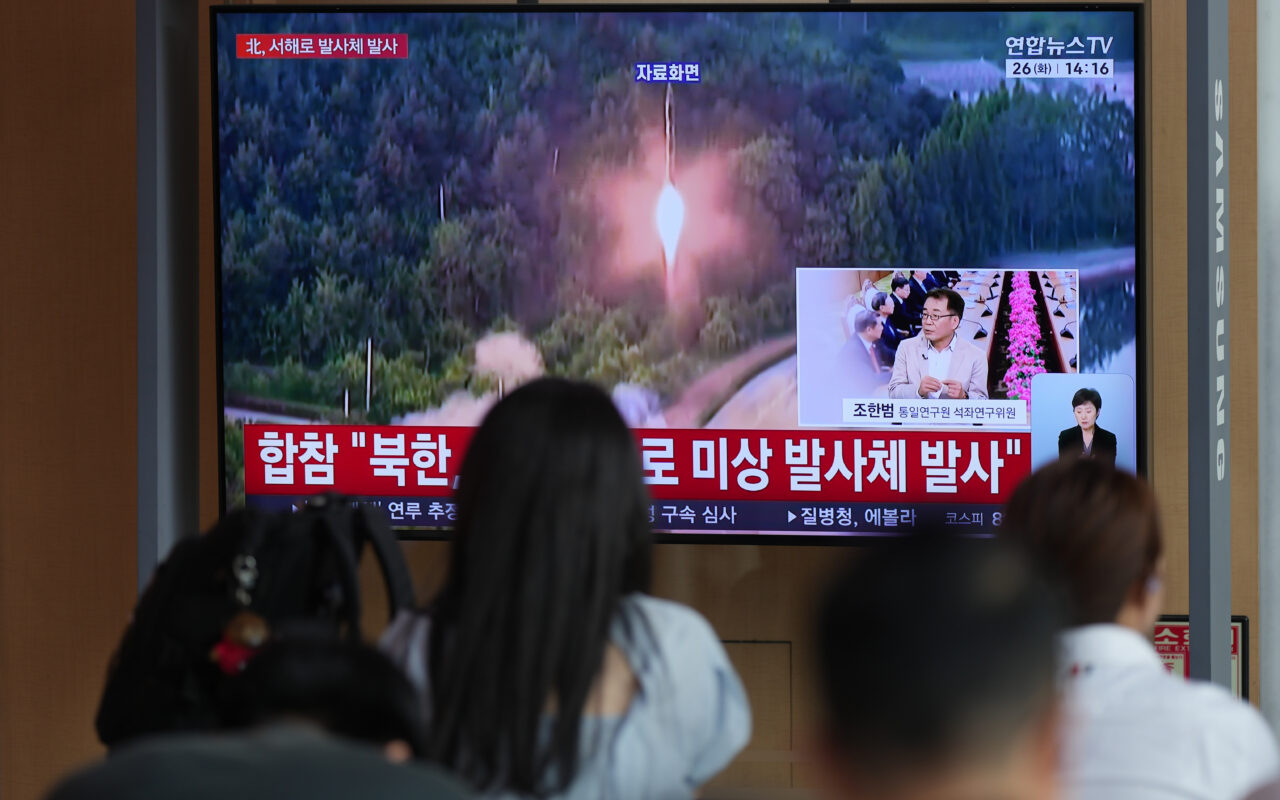 North Korea launches ballistic missiles over the sea in latest show of force