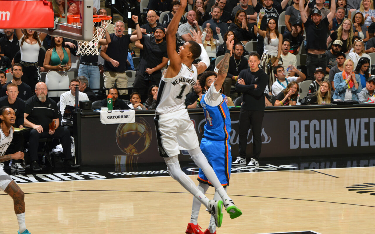 Victor Wembanyama, Spurs overpower Thunder in Game 4 rout to even series