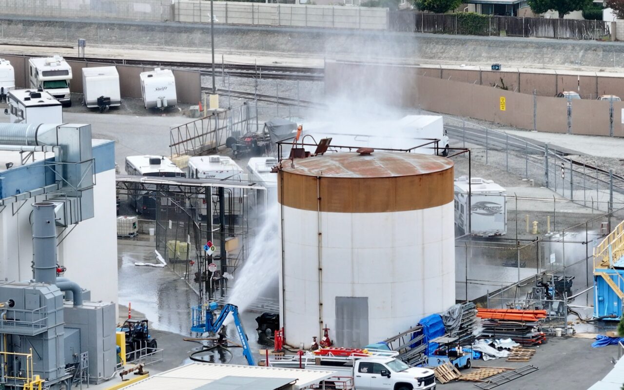 Blast zones identified as Garden Grove chemical tank inches toward explosion