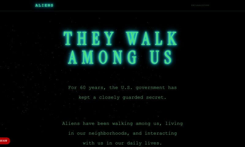 White House launches cheeky ‘Aliens.gov’ website — as admin slowly releases UFO files: ‘They walk among us’