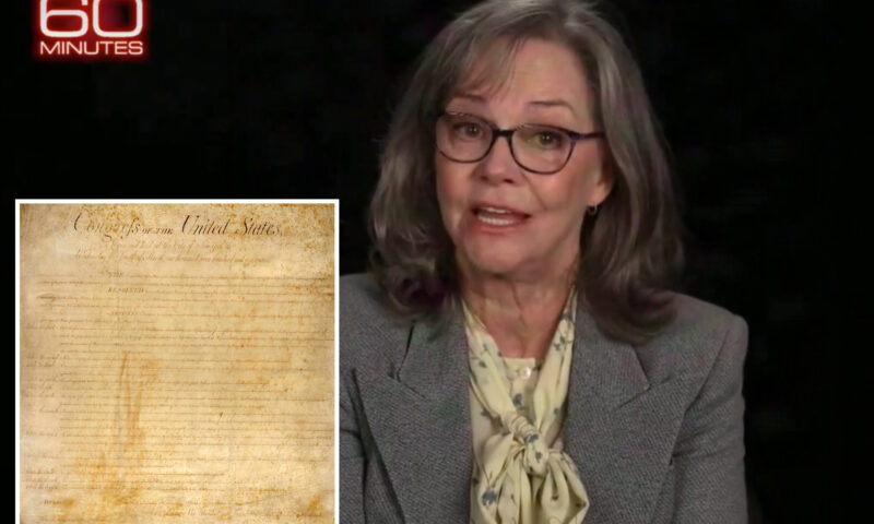 Hollywood icon Sally Field reminds a fractured nation of the brilliance of the Constitution