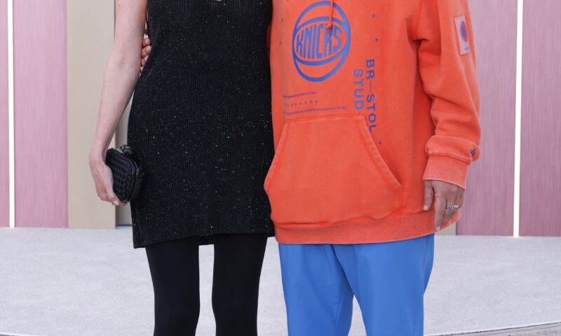 Adam Sandler dresses down in Knicks sweats at wife’s film premiere