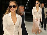 Jennifer Lopez looks radiant as she leaves WWHL taping after her teen child revealed gender change and new name